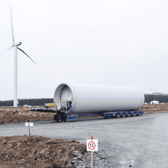 Construction of a windfarm